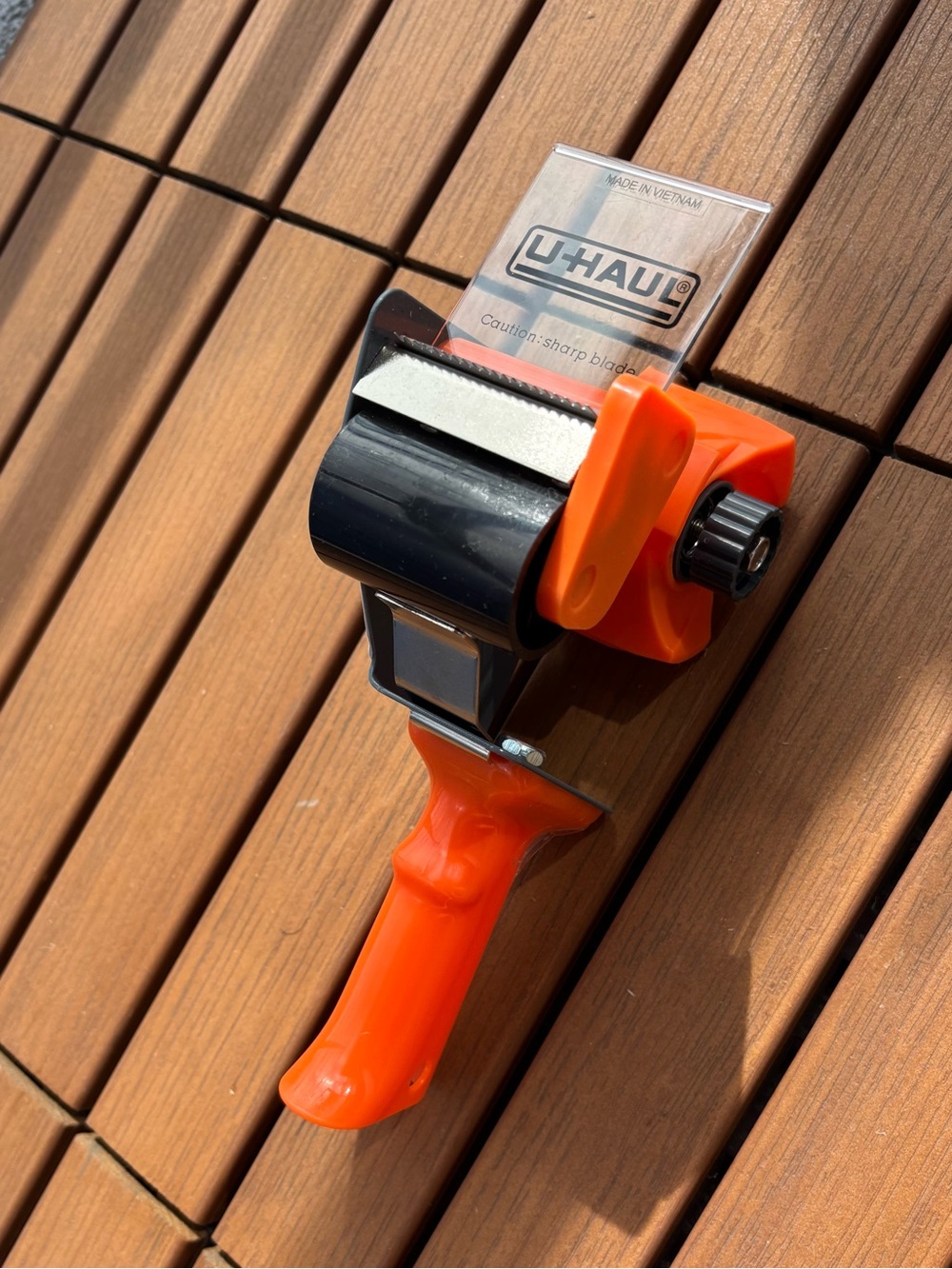 Orange U-Haul Packing Tape Dispenser